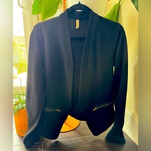 Tyche Black Textured Blazer